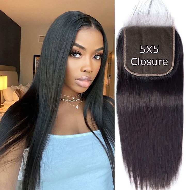 Transparent 5by5 Lace Human Hair Frontal Closure Big Lace