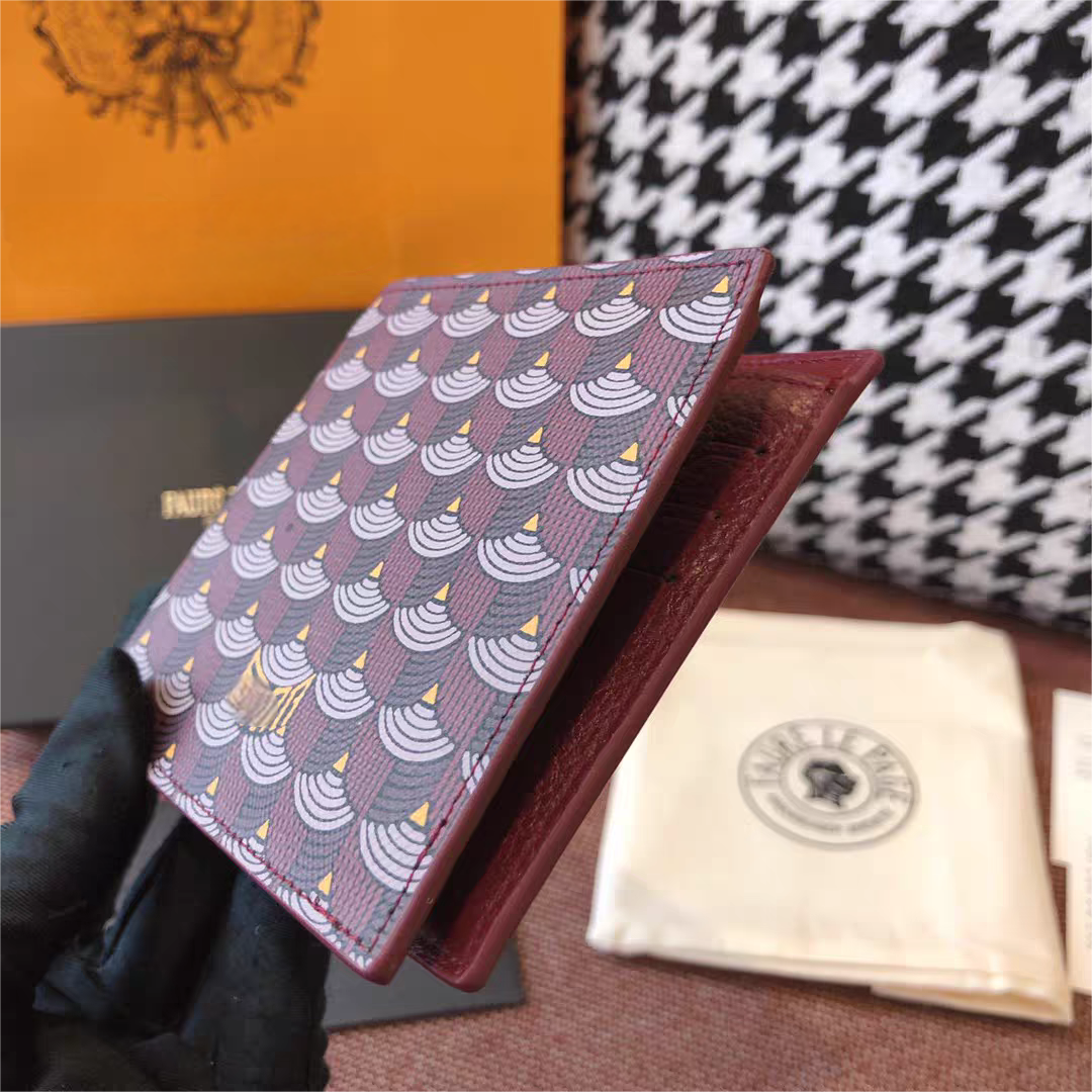 holder Mens wallet brand designer coin purse Genuine Faure le Page Card Holder men Wallet Leather Pouch ID Case Passport holders recto verso wallet card holders