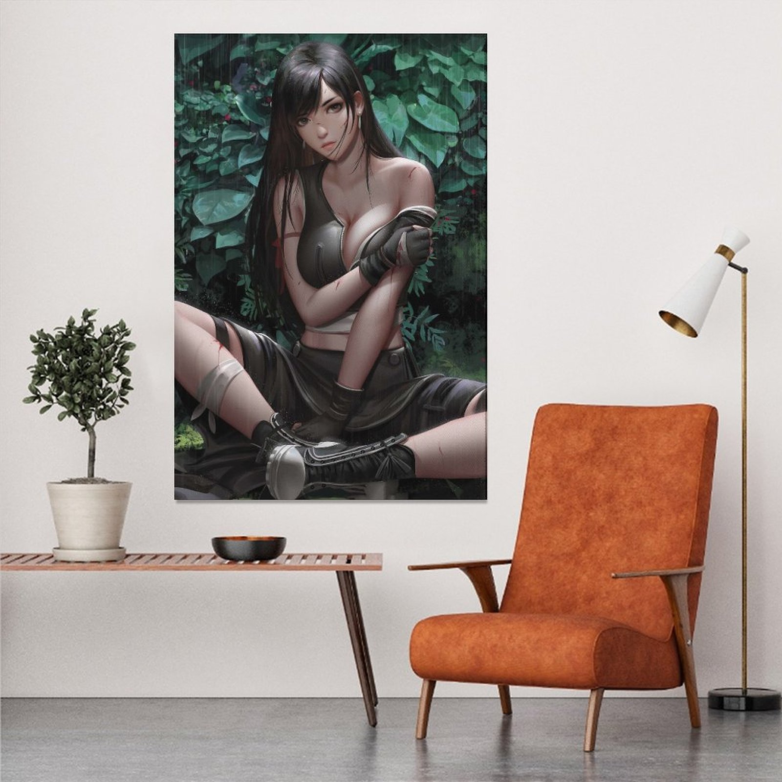 Wall Art Painting Tifa Lockhart Game Canvas Prints Wall Painting Decor Print Picture Paintings for Living Room Unframe Home Decor Luxury