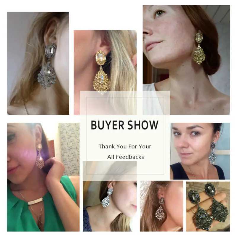 VEYO Luxury Earrings Full of Rhinestone Crystal Drop Earrings Long Earrings For Women High Quality Z250530