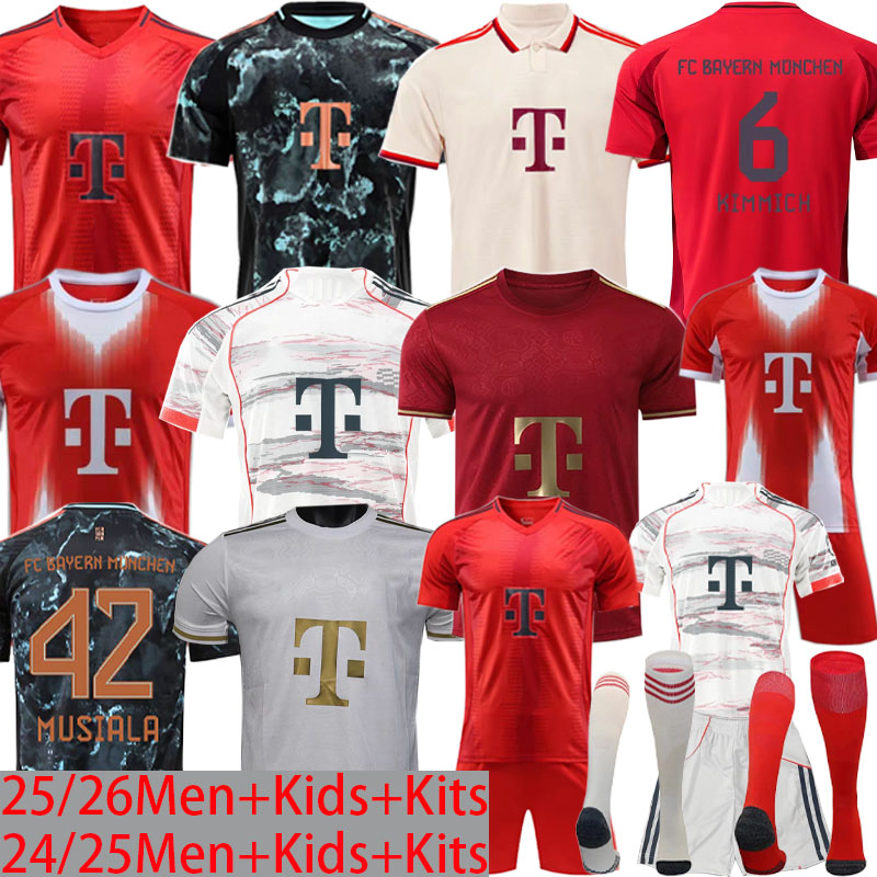 4XL 2025 KANE MULLER Soccer jerseys OLISE 125TH jerseys COMAN KIMMICH SANE GNABRY 2024 2025 2026 Home Away Men kids Kit Fans Player NEUER Football shirt