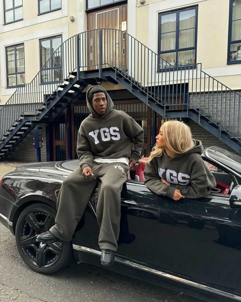 Y2K Streetwear Trend Brand Letter Pattern Oversized Hooded Sweatshirt Womens Fashion Harajuku Loose Casual Sweatshirt Mens W250530