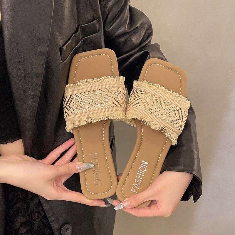 Flat Sandals, Women's Summer New Casual Outdoor Beach Slippers, Plus Size Sandals, Women's Trendy Shoes, Free Shipping, Designer Sandals Who