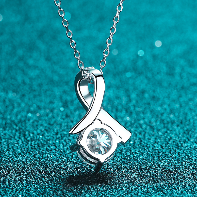 925 Sterling Silver Pendant Necklace for Women PT950 Gold Plated Minimalist Fashion Jewelry Elegant Daily Wear Gift
