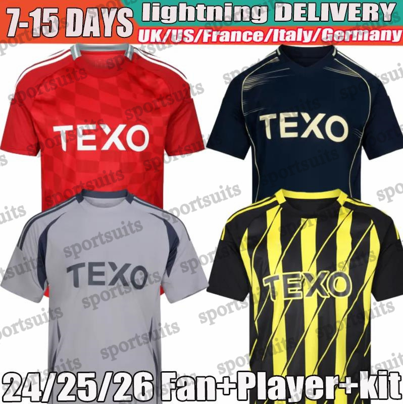 25 26 AbERdeEN FC Soccer Jerseys Kids Kit 2025 2026 Home Away North Sea Black Football Shirt Training Goalkeeper Set Red NISBET CLARKSON DABBAGH MORRIS