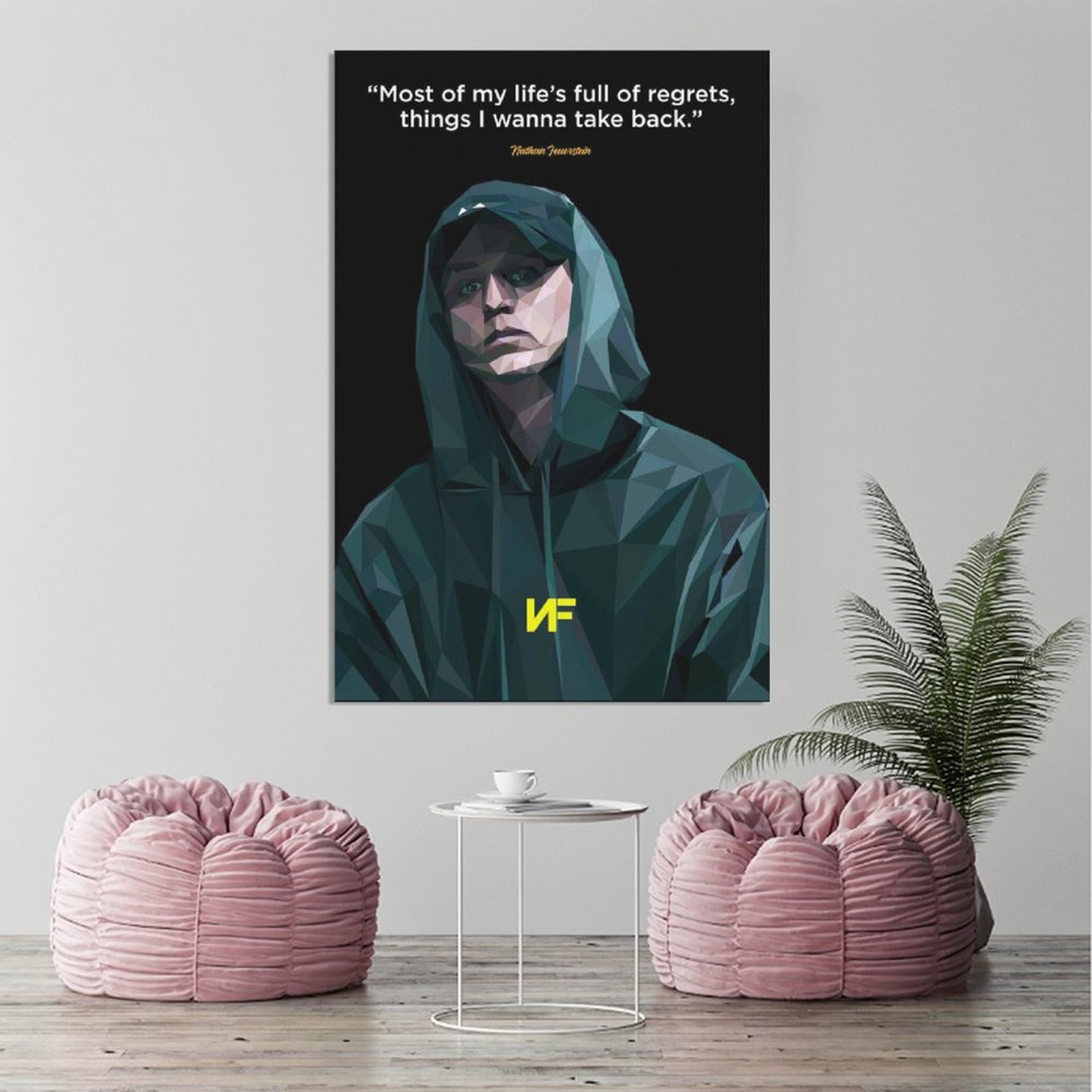 Wall ArtPainting NF Rapper HIP HOP SINGER Canvas Prints Wall Painting Wall Art Decor Print Picture Paintings for Living Room Home Decor Luxury Unframe