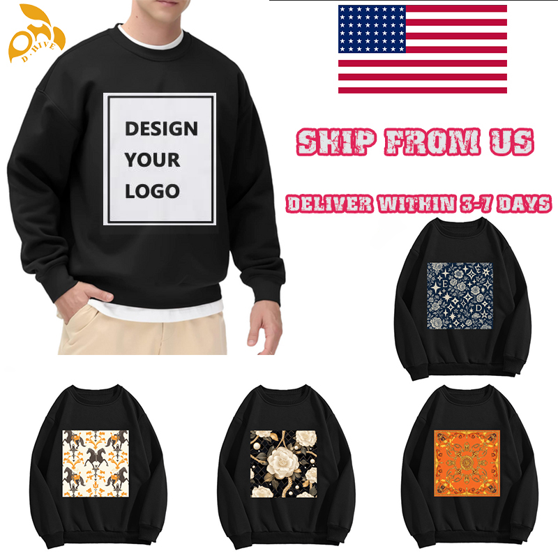 Free Shipping Men's sweatshirt, men's Gothic printed super large hip-hop sweatshirt sweatshirt fashionable casual street DIY
