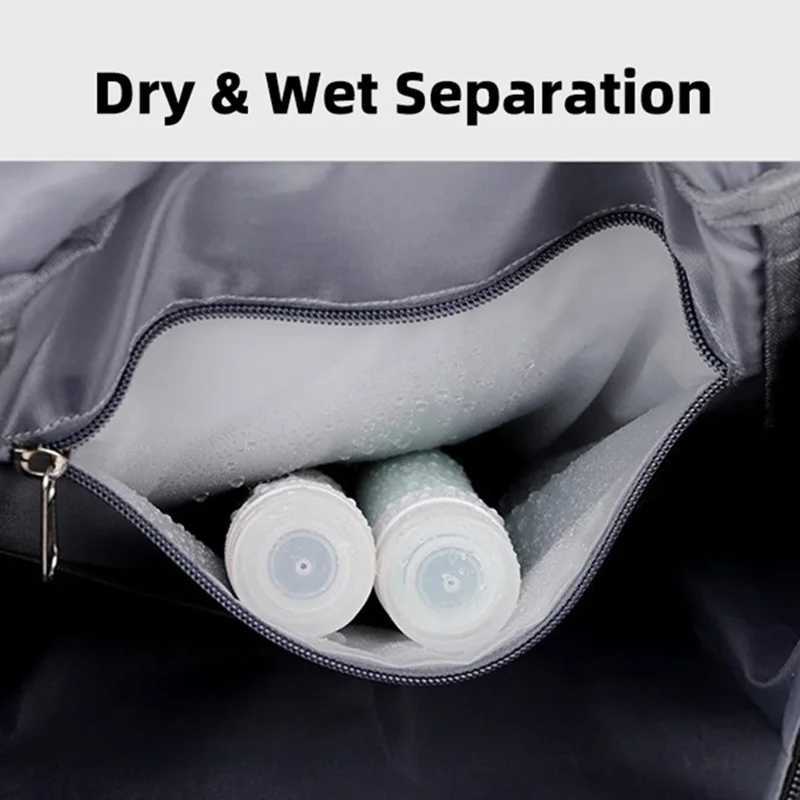 Gym Travel Backpack Versatile Faux Leather Bag for Men Women Casual Outdoor Sports Shoulder Bags Fitness Weekender Duffel Y250530