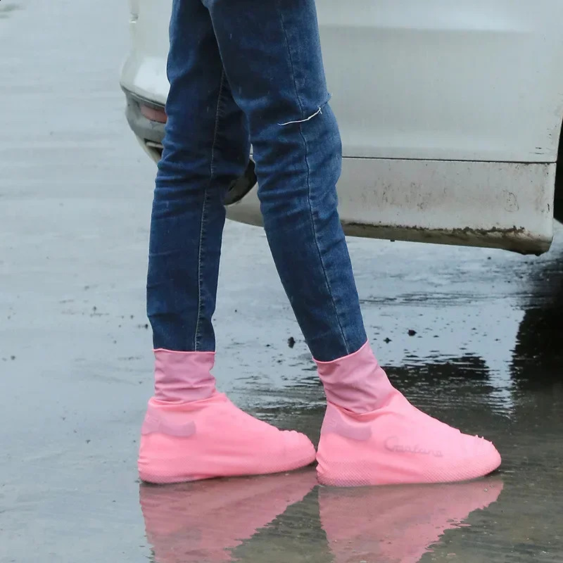 Rain Boots Waterproof Shoes Cover Silicone Unisex Outdoor NonSlip Nonslip WearResistant Reusable Shoe 250528