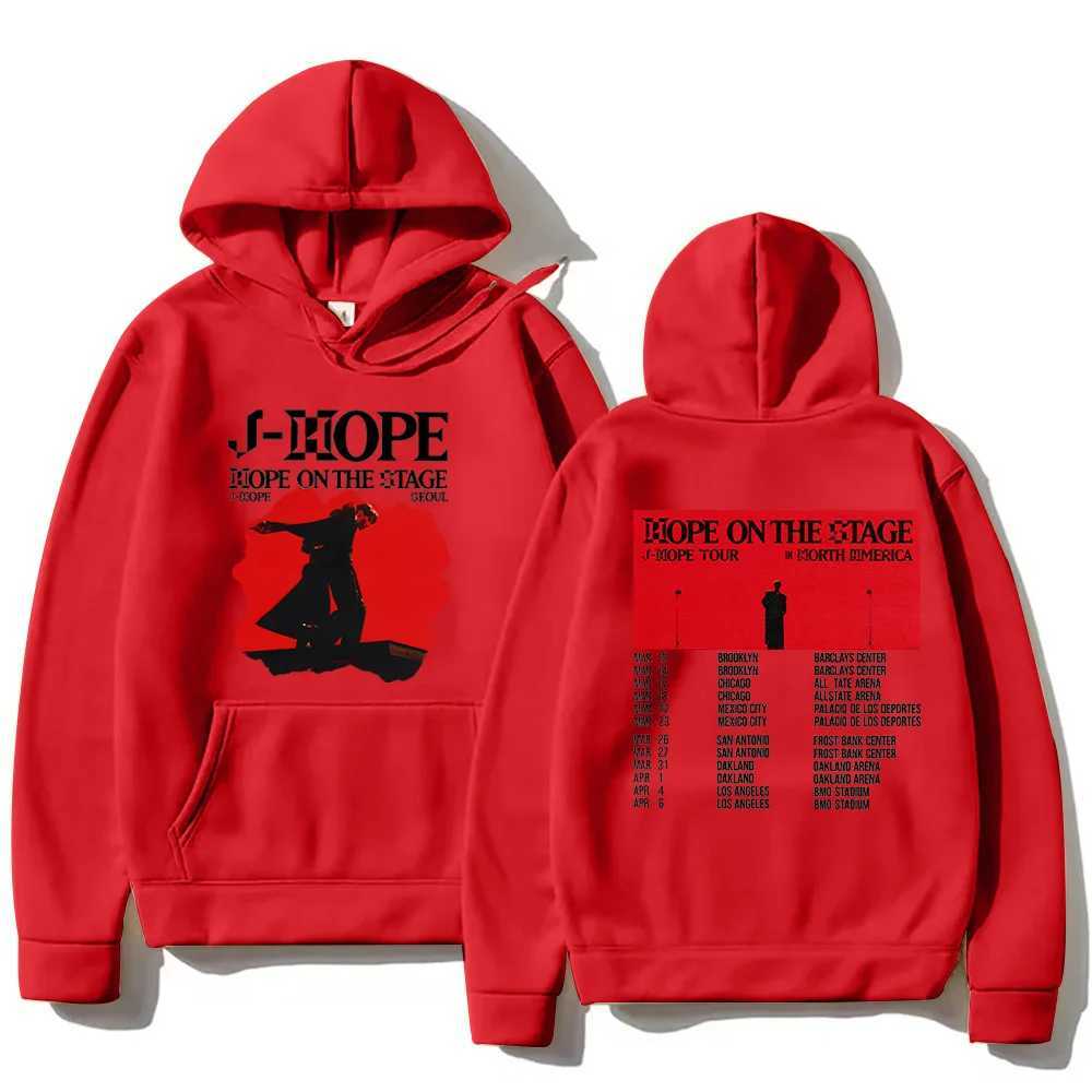 Kpop J-Hope New Hoodies J-Hope Hope on The Stage Tour 2025 Sweatshirts Unisex Casual Clothing Hip Hop Fashion Aesthetic Pullover W250530