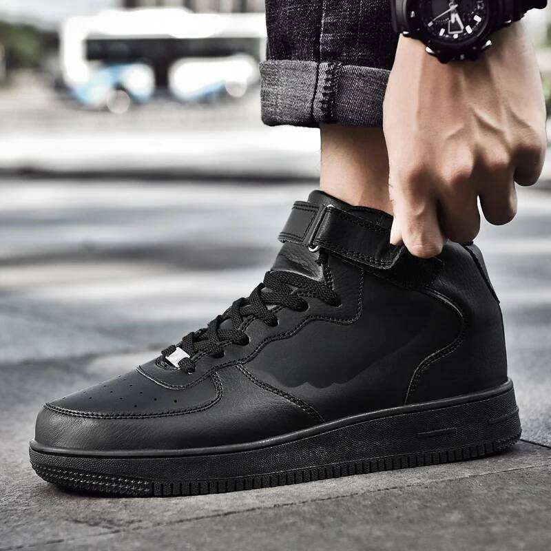 Men's outdoor high-top flat classic sports lace-up basketball shoes,walking shoes, large-sized casual running shoes 35-46