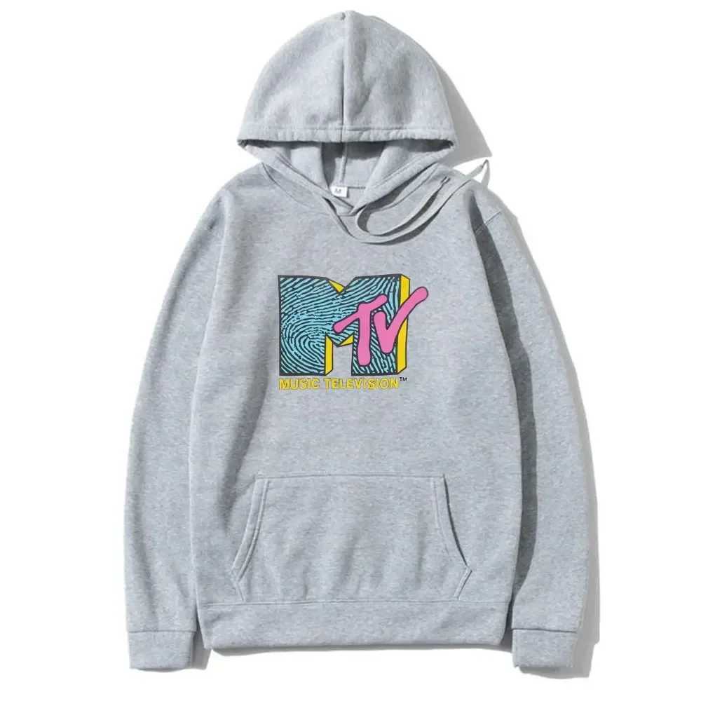 Spring and Autumn Mens Hoodie Mtv Music TV Printed Pullover Sweatshirt W250530