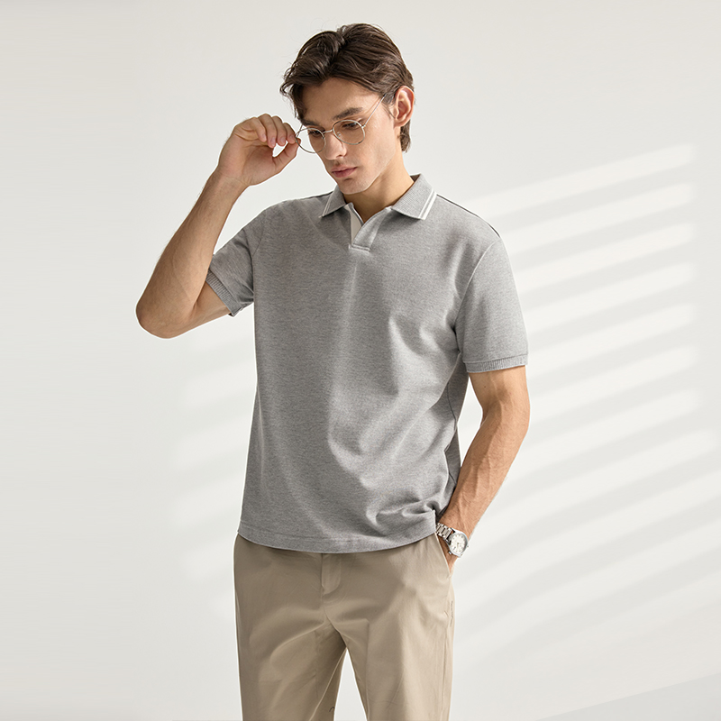 BXS/Business - Ready Short Sleeve Polo for Men/Luxury designer/designer t shirt/polo shirt/golf t shirt/essentials/Short-sleeved shirt/V-neck polo shi