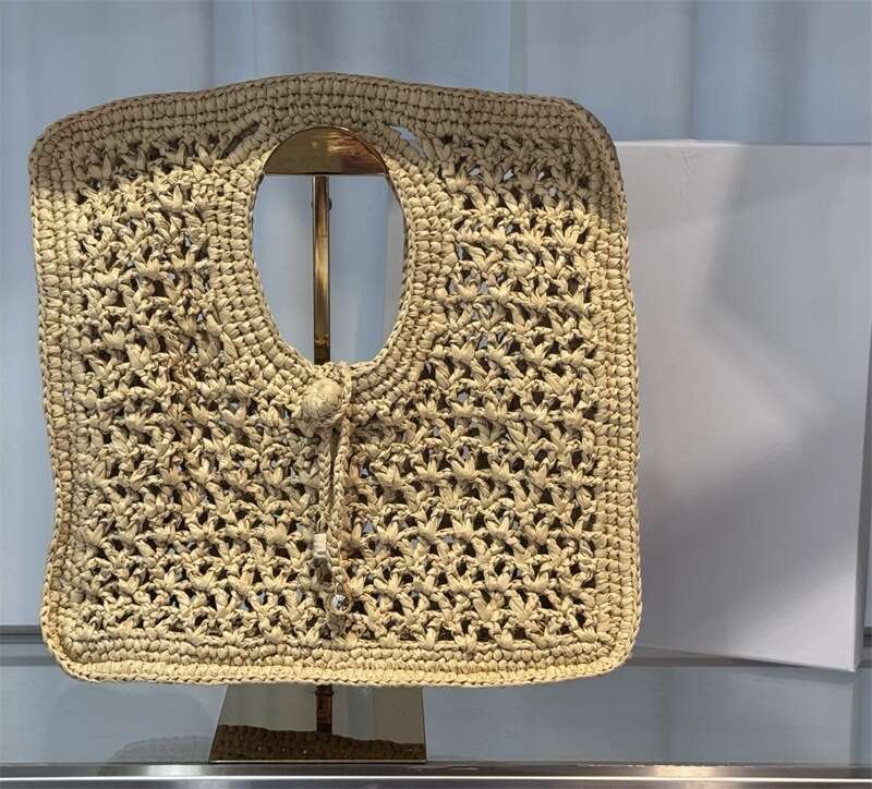 Tote Bag Leather Bag New Commuter Woven Large Capacity Tote Beach Versatile Handheld Straw Bag Light Luxury Trend Shoulder Bag