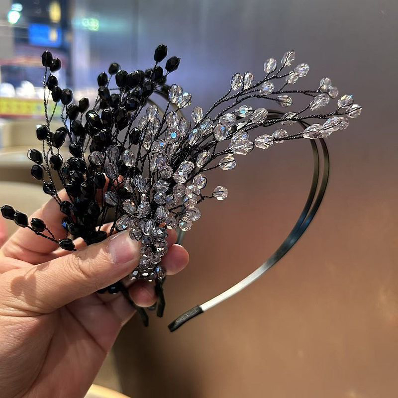 Chic High-Quality Fashionable Braided Tree-Shaped Headpiece with Crystals