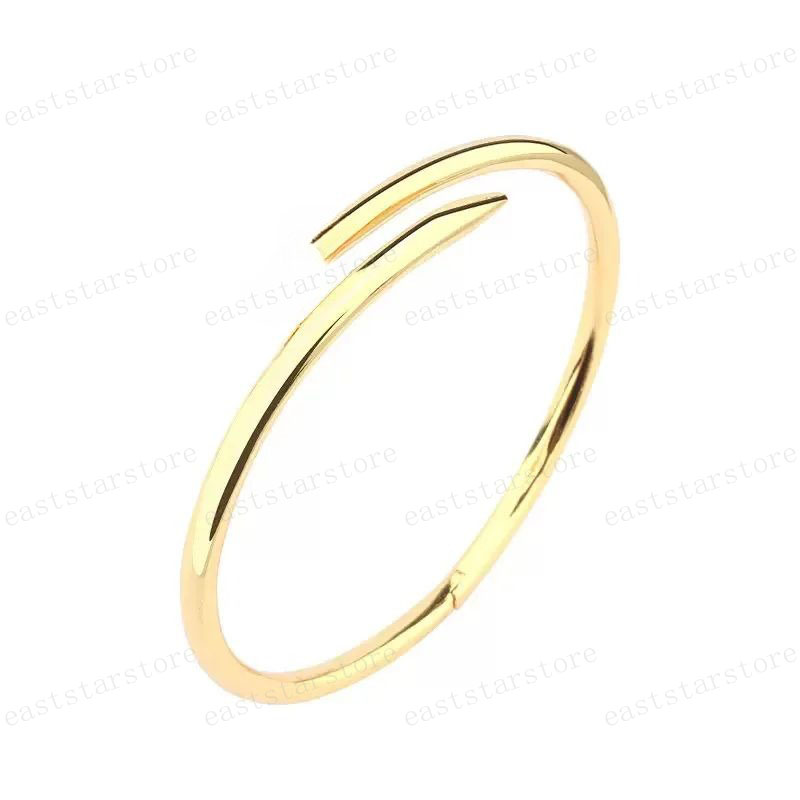 Nail Bracelet Lady Bracelets Friendship Bangle Mens Stainless Steel Braclets Charm Armband Thin Bangles Sister Braclet Pulsera Plata Bracciale Personalizzato