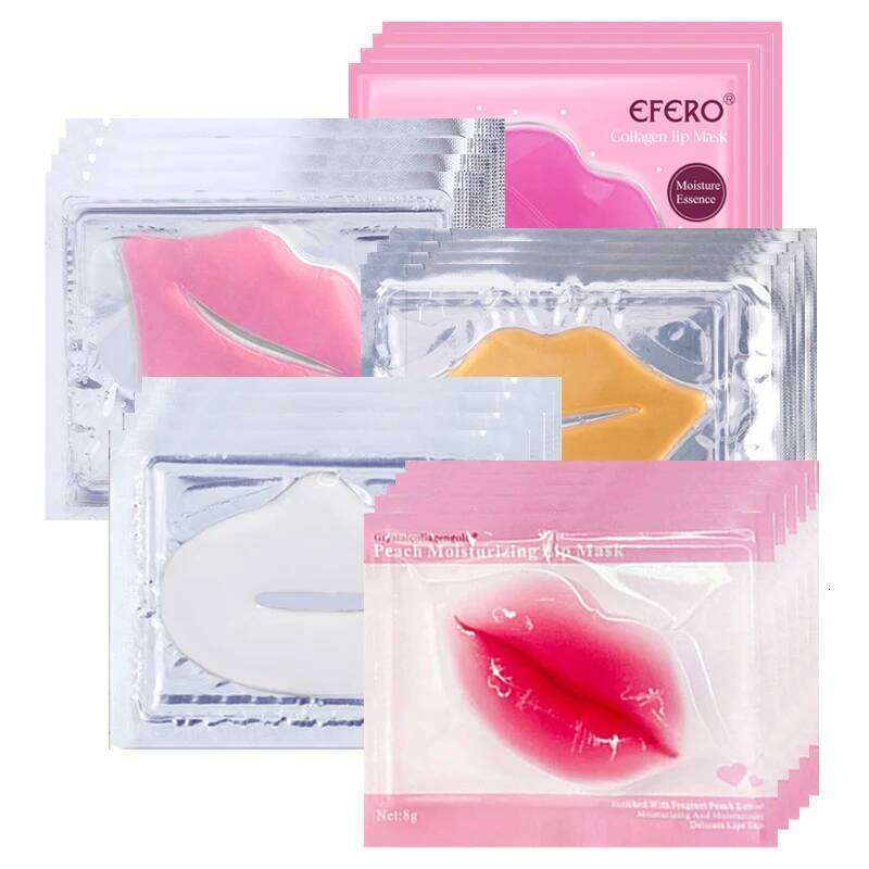 30PCS Collagen Crystal Gel Patches Moisturizing Hydrating Repair Lines Lips Plumper Pad Care Enhancement Lip Mask