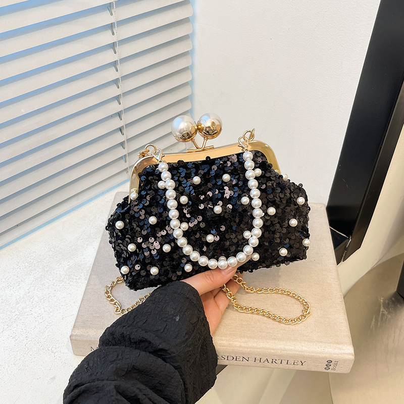 Sparkling Pearl Women s Handbag New Fashionable Evening Dress Handbag fashion Summer Texture Crossbody Bag Designer fashion Women s Shoulder Bag