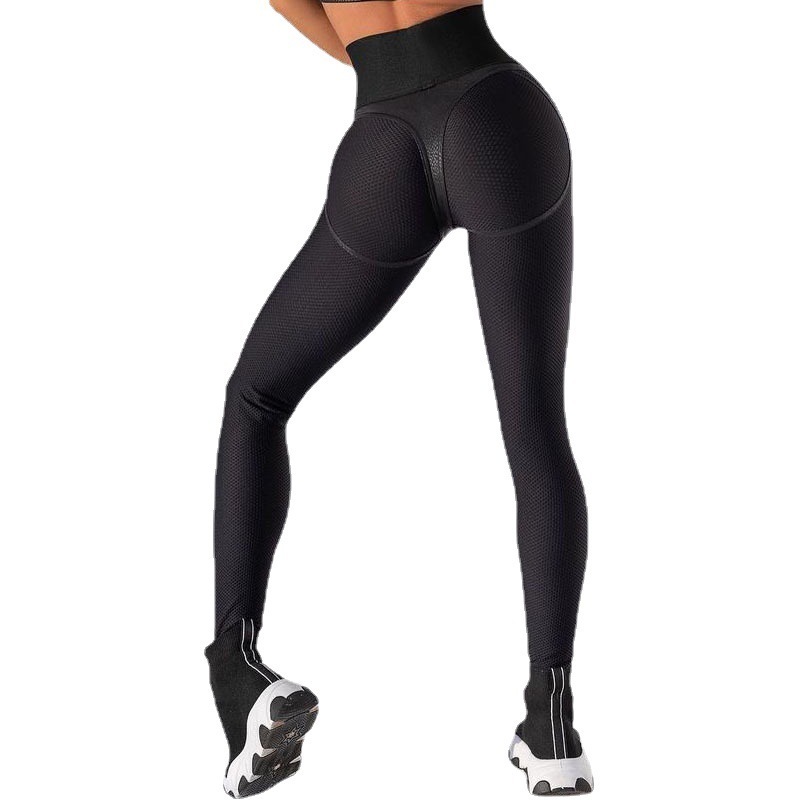 New hip lifting mesh joint nine Leggings splicing Yoga Pants womens outdoor fitness yoga pants 230828