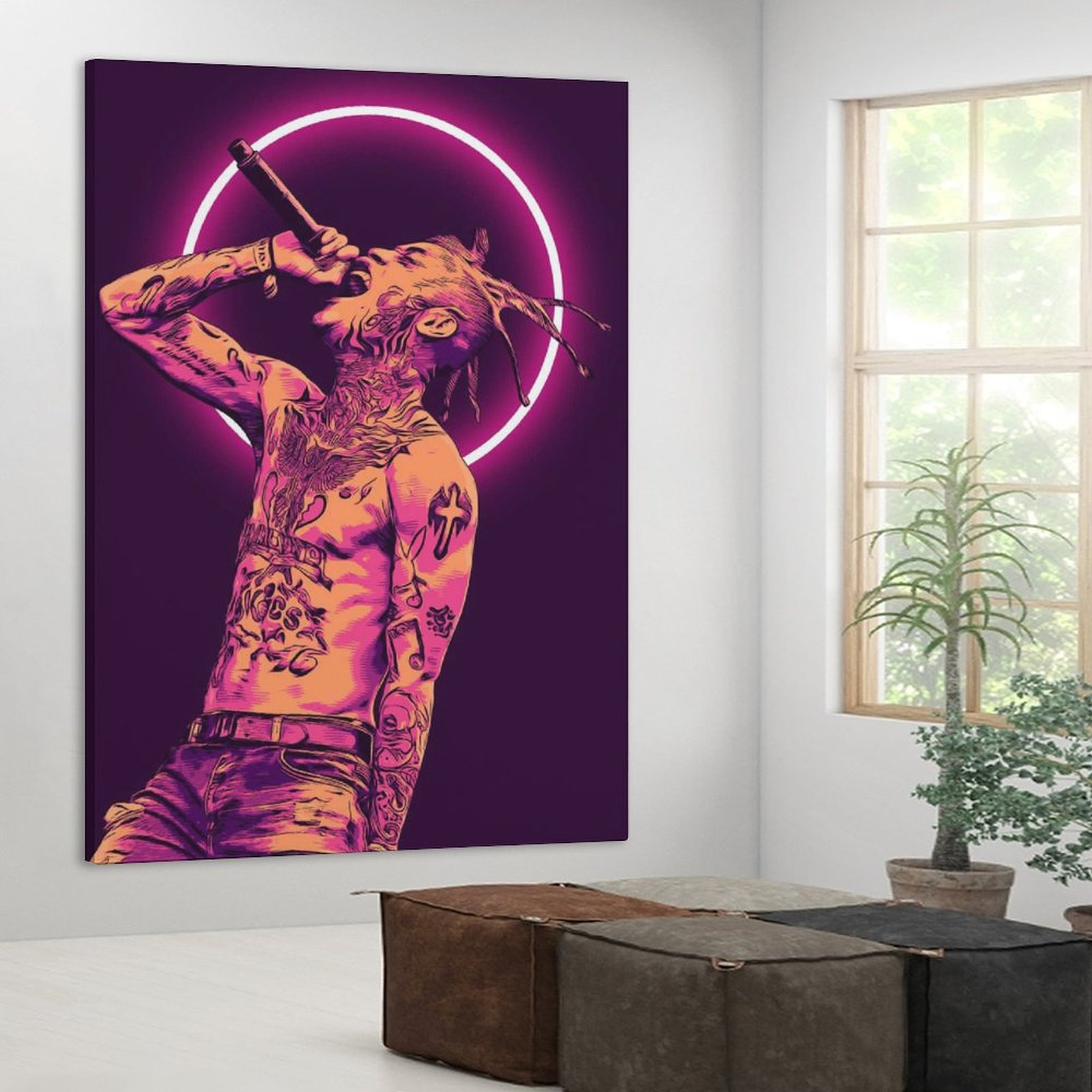 Home Decor Luxury Painting RAPPER Lil Skies HIP HOP Canvas Prints Wall Painting Wall Art Decor Print Picture Paintings for Living Room