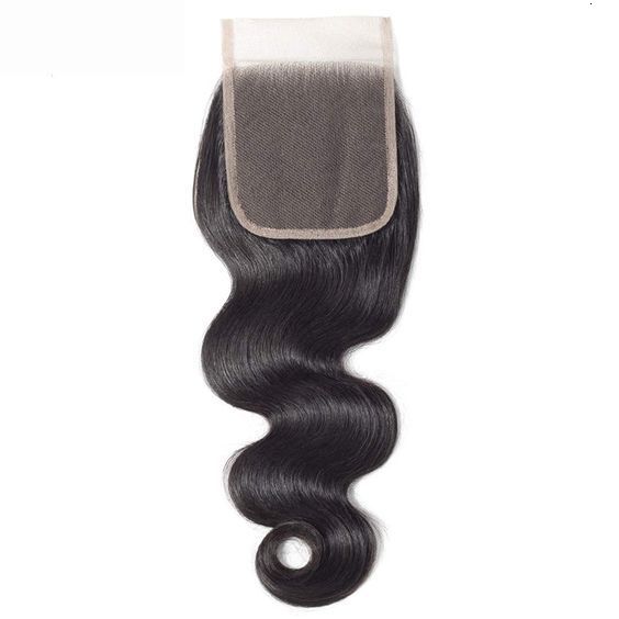 Transparent 4*4 Lace Real Human Hair Smooth Lace Hairpiece Big Body Wave