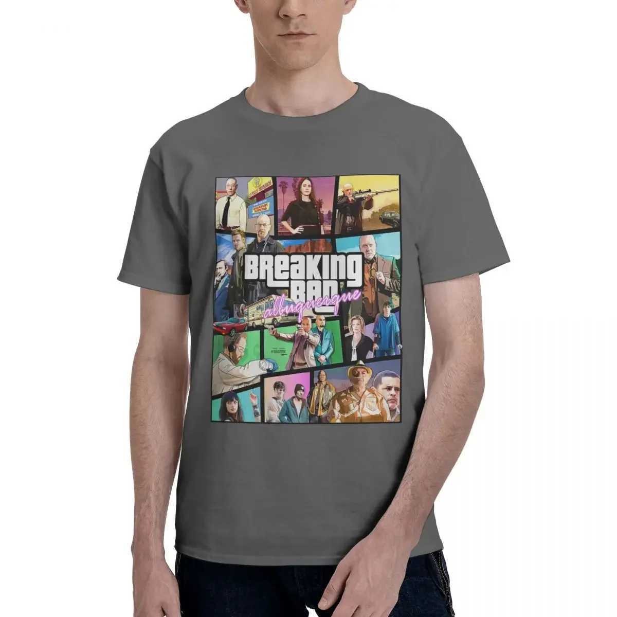 Novelty Breaking Bad Collage T-Shirt Men Women Round Neck 100% Cotton Short Sleeve Tees S-4XL ClothingC250530