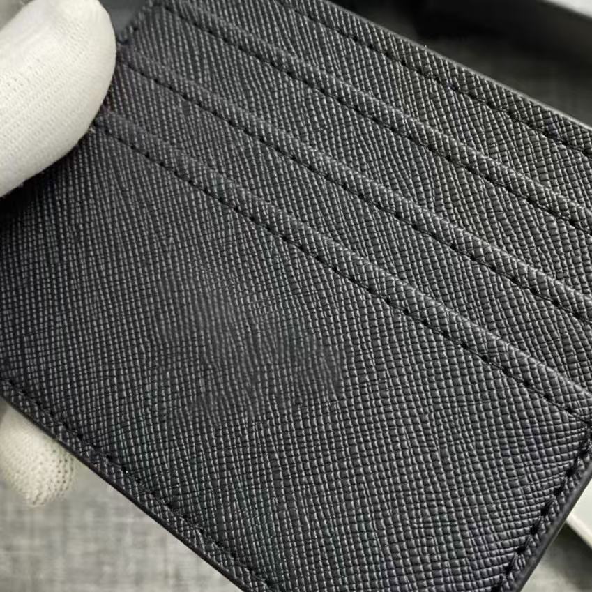 Unisex Designer Leather Wallet - Genuine Saffiano for Men & Women with Compact Design