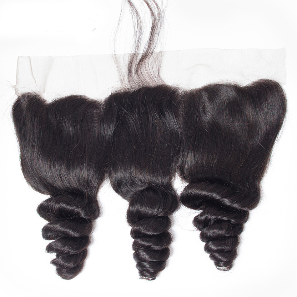 HD 13*4 Transparent Lace Human Hair Frontal Loose Wave