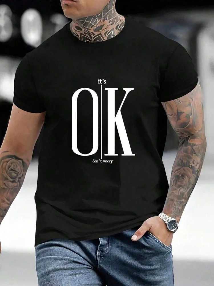 3D Cfornia Letter Print Mens Loose T-shirt Urban Street Mens Fashion Short-sleeved Top Summer Daily Casual Mens T-shirtC250530