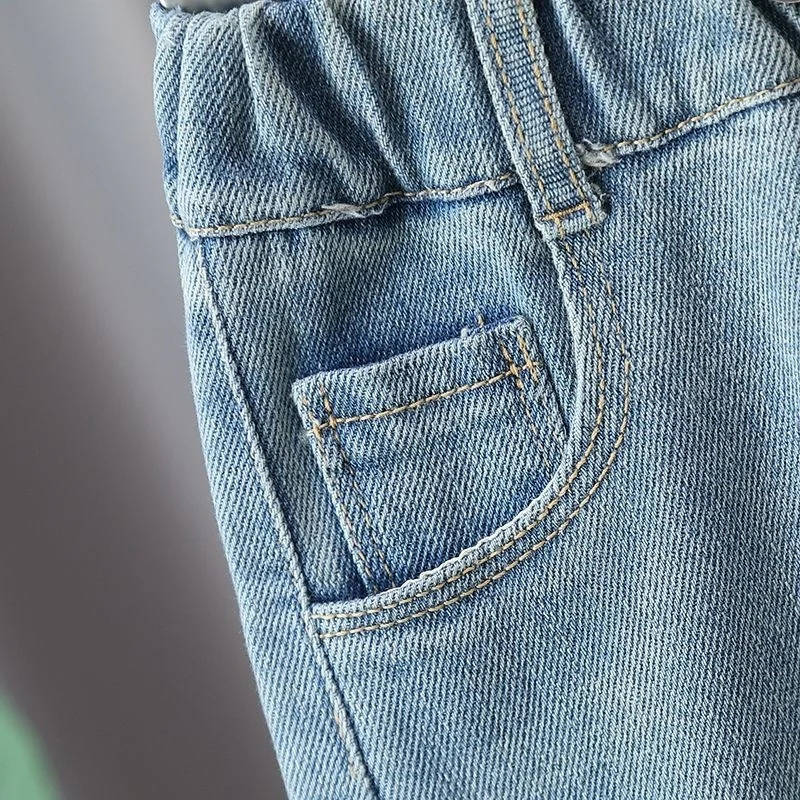 Boys Jean Pants Long Trousers Denim Cute Spring Autumn Babys Kids Teenagers Casual Sport Tracksuit School Childrens Cloth 250527