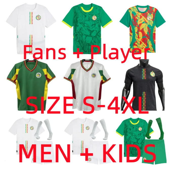 Senegal MANE soccer jerseys 2023 2024 2025 2026 N.JACKSON KOULIBALY H.DIALLO H.DIARRA CHERIF SARR NDIAYE DIATTA 24 25 26 football shirts player version Men kids
