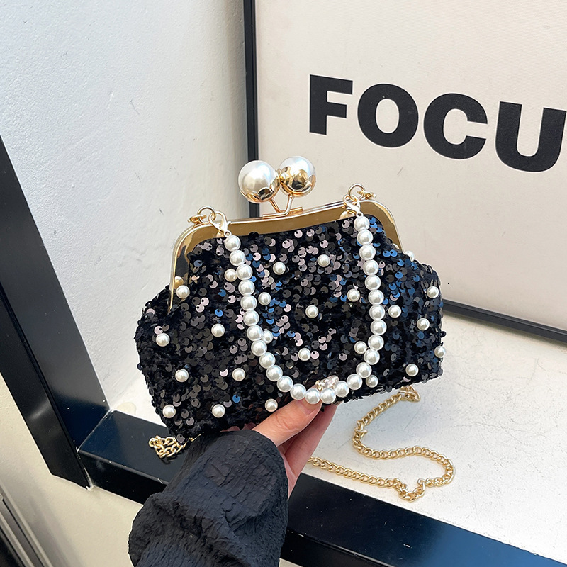 Sparkling Pearl Women s Handbag New Fashionable Evening Dress Handbag fashion Summer Texture Crossbody Bag Designer fashion Women s Shoulder Bag