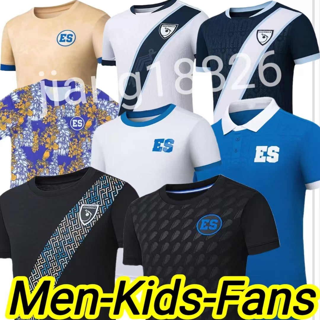 4XL 2025 Guatemala El Salvador 3rd Soccer Jerseys 25/26 National Team LOM CEBALLOS PELEG OSCAR SANTIS Home White Away men kids kit Football Shirts