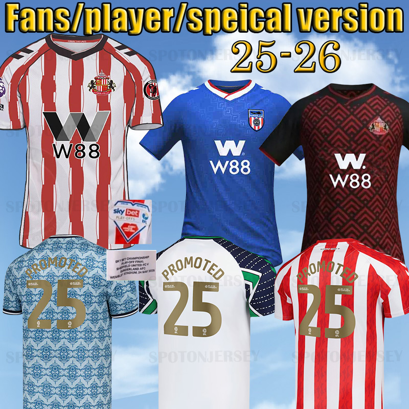 New 2025 SUNDERLAND Soccer Jerseys STEWART SIMMS ROBERTS AMAD CLARKE DAJAKU EMBLETON EVANS Vintage 2024 2025 safc football top Shirt PRITCHARD