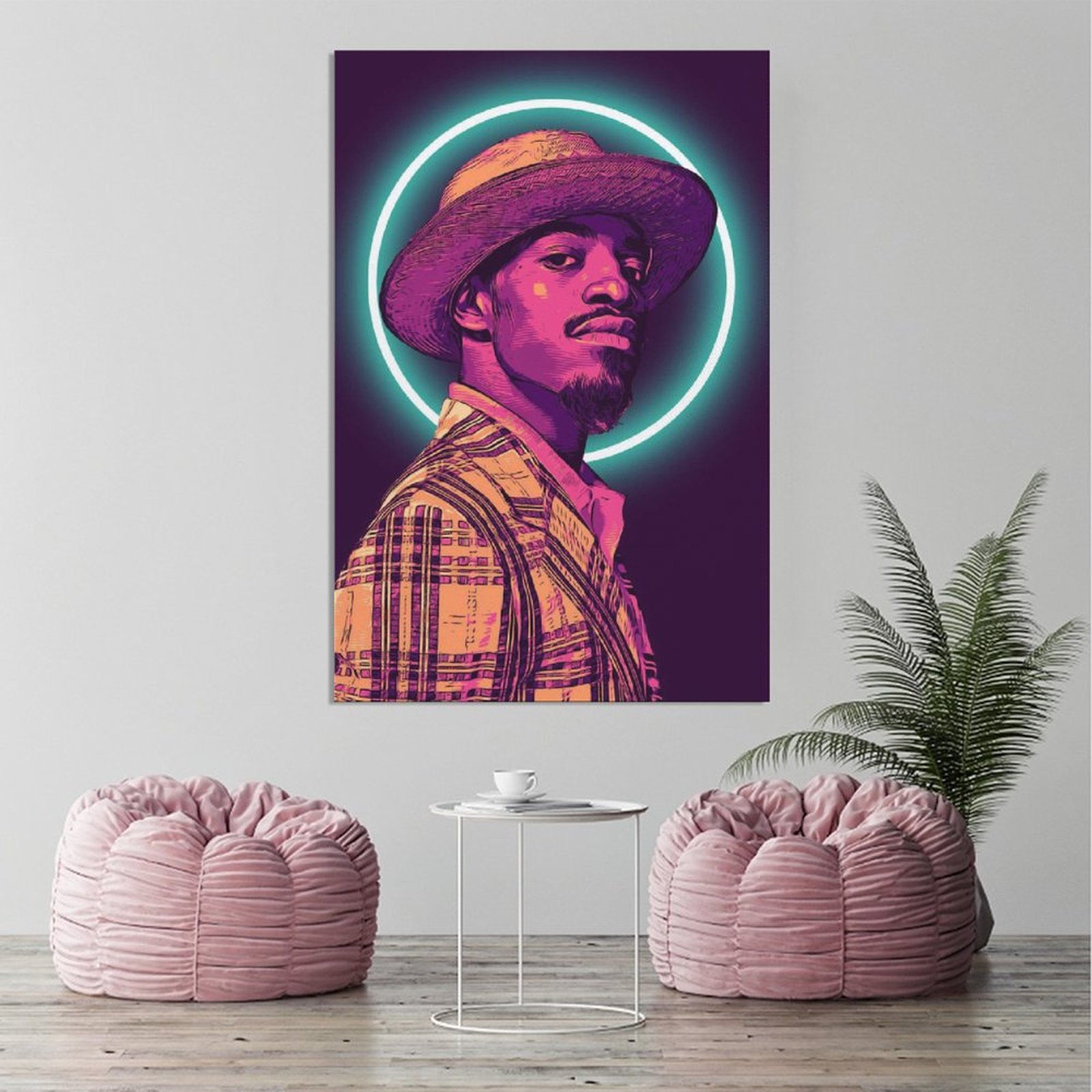 Wall Art Painting Rapper Andre 3000 Hip Hop Canvas Prints Wall Painting Wall Art Decor Print Picture Paintings for Living Room Home Decor Luxury Unfra