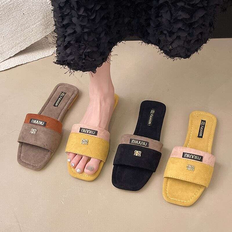 Designer Women's Slippers Plus Size Sandals Luxurious Women's Shoes Casual Flat Sandals Women's Spring And Autumn Outdoor Wear Non Slip