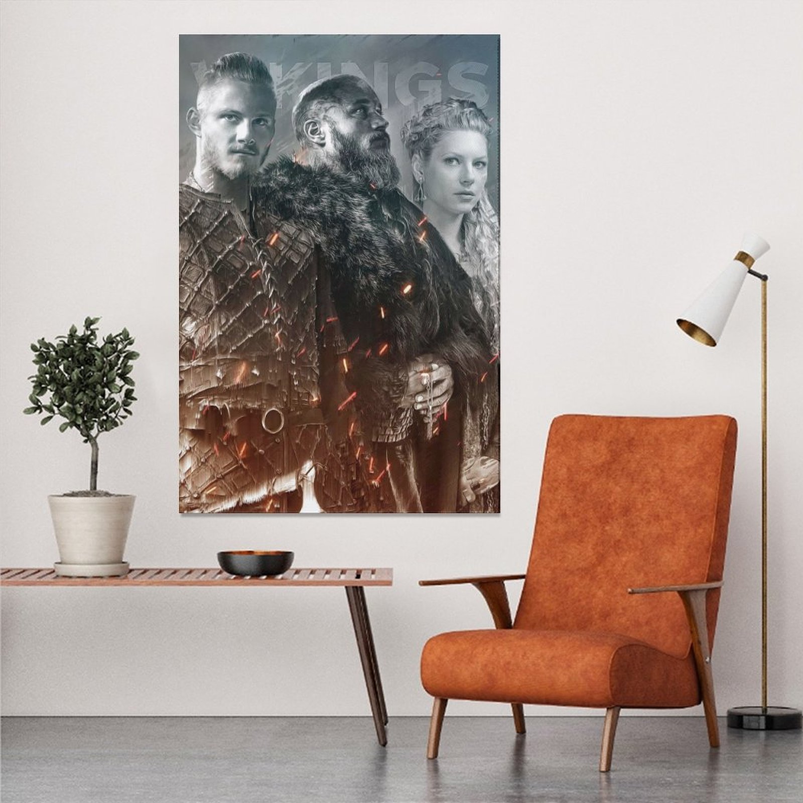 Wall Art Painting Vikings Lodbrok Canvas Prints Wall Painting Wall Art Decor Print Picture Paintings for Living Room Home Decor Luxury Unframe