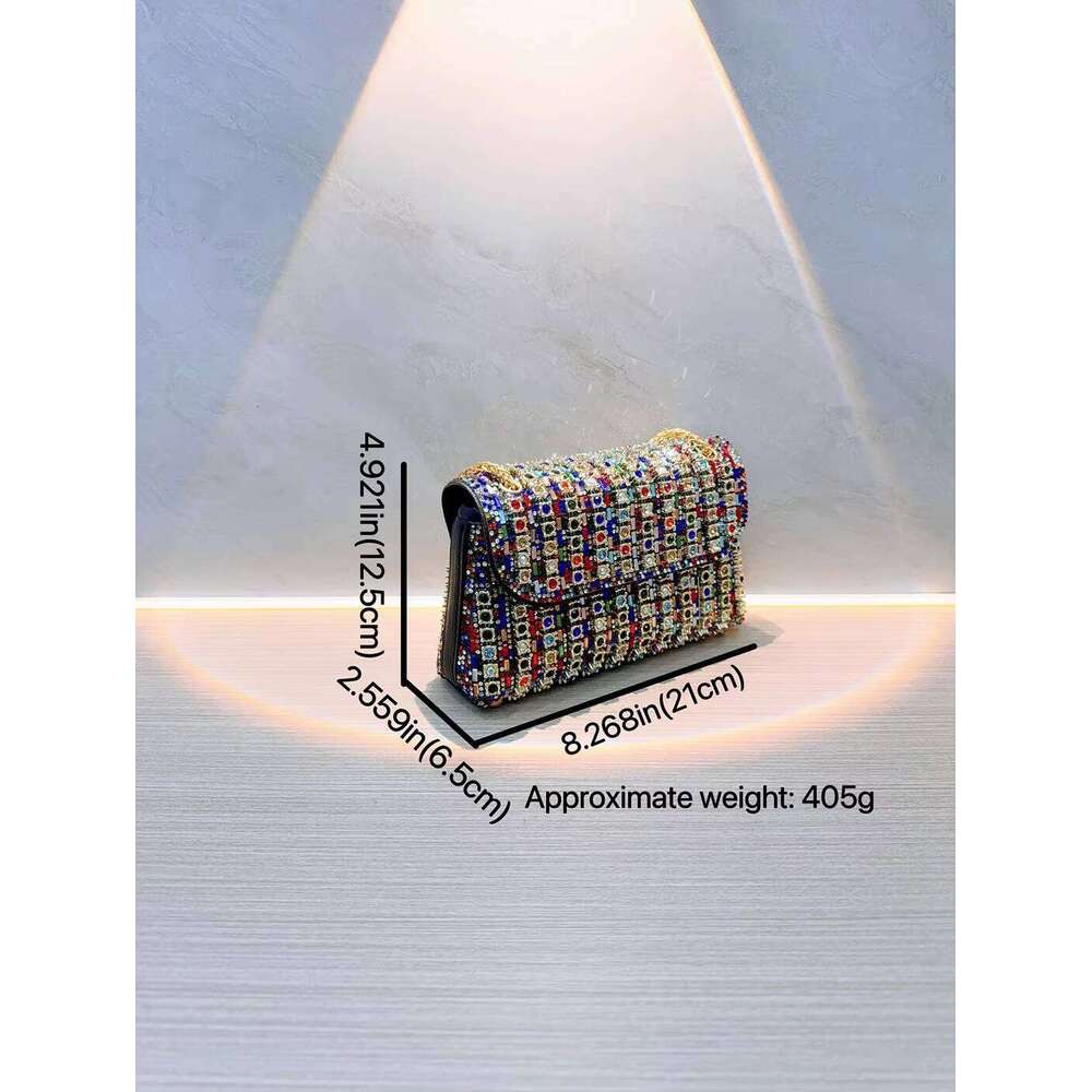 Designer Bag Luxury Bag Dhgadgets Women's Rhinestone Crossbody Fashion Party Clutch Shoulder Shoulder Bag With Phone Compartment Evening