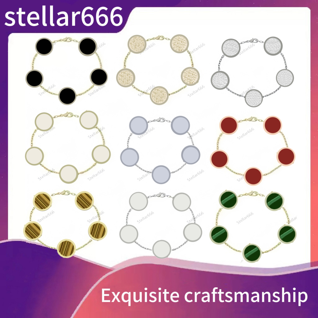 Gold Designer Bracelet Braclet Chain Fine Mother Of Pearl Bijoux de luxe Lady Stone BraceletNecklaces Fashion Clover Jewelry 20style