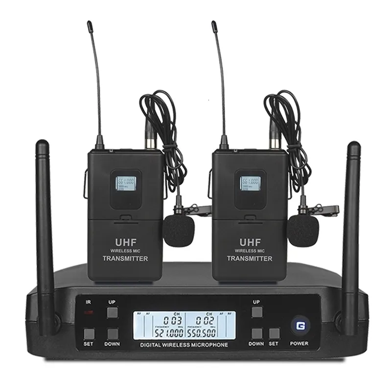 Microphones GLXD4 Dual Transmitter UHF Wireless Microphone with Handheld bodypack Lapel Headset Headworn Mic for Karaoke System Speech Party 221115