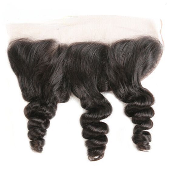 HD 13*4 Transparent Lace Human Hair Frontal Loose Wave