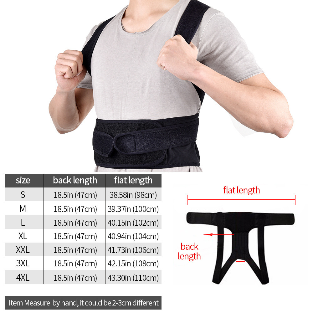 Female and male posterior brace posture corrector posterior straightener Scoliosis and hunchback correction adjustable posture 241206