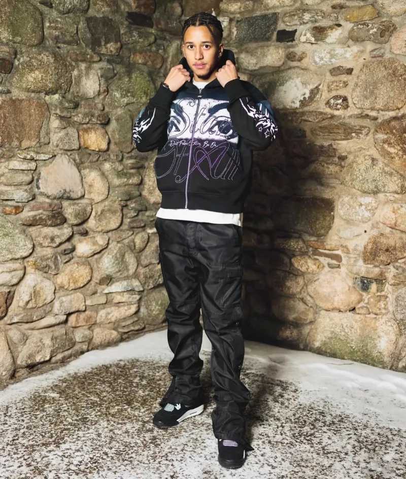 Y2K vintage Harajuku Zip up Hoodie Oversized Unisex Streetwear Beautiful Eye Graphic Printed High Quality Hoodie Mens Clothing W250530