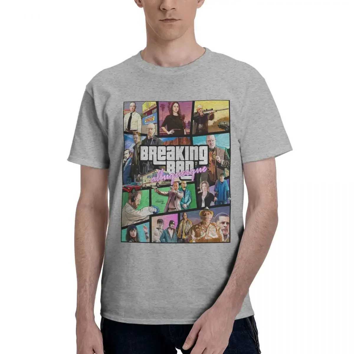 Novelty Breaking Bad Collage T-Shirt Men Women Round Neck 100% Cotton Short Sleeve Tees S-4XL ClothingC250530