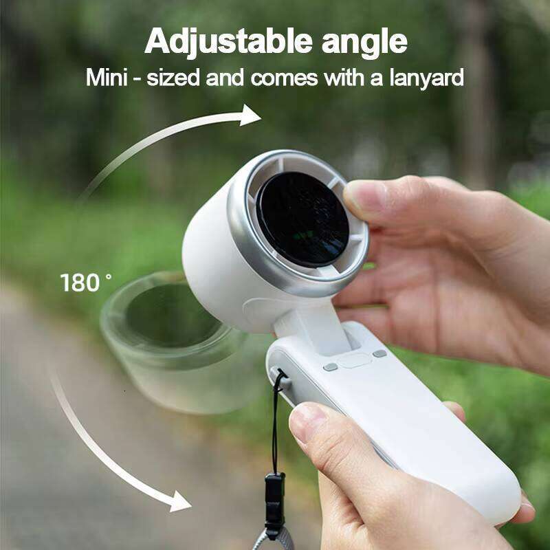 DHGadgets 5-Speed Turbo Mini Portable 180° Foldable High-Speed Handheld Fan