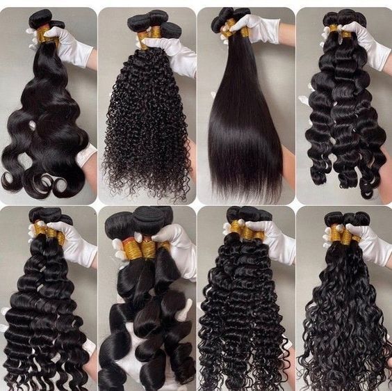 Human Real Hair Curtain Straight Body Deep Water Wave Curly Human Hair 1