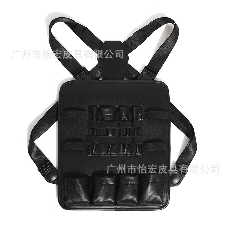 Type Barber Stylish Haircut Tool Storage Chest Bags Professional Leather Fashionable Functional Chest Rigs Bag For Salon 240808