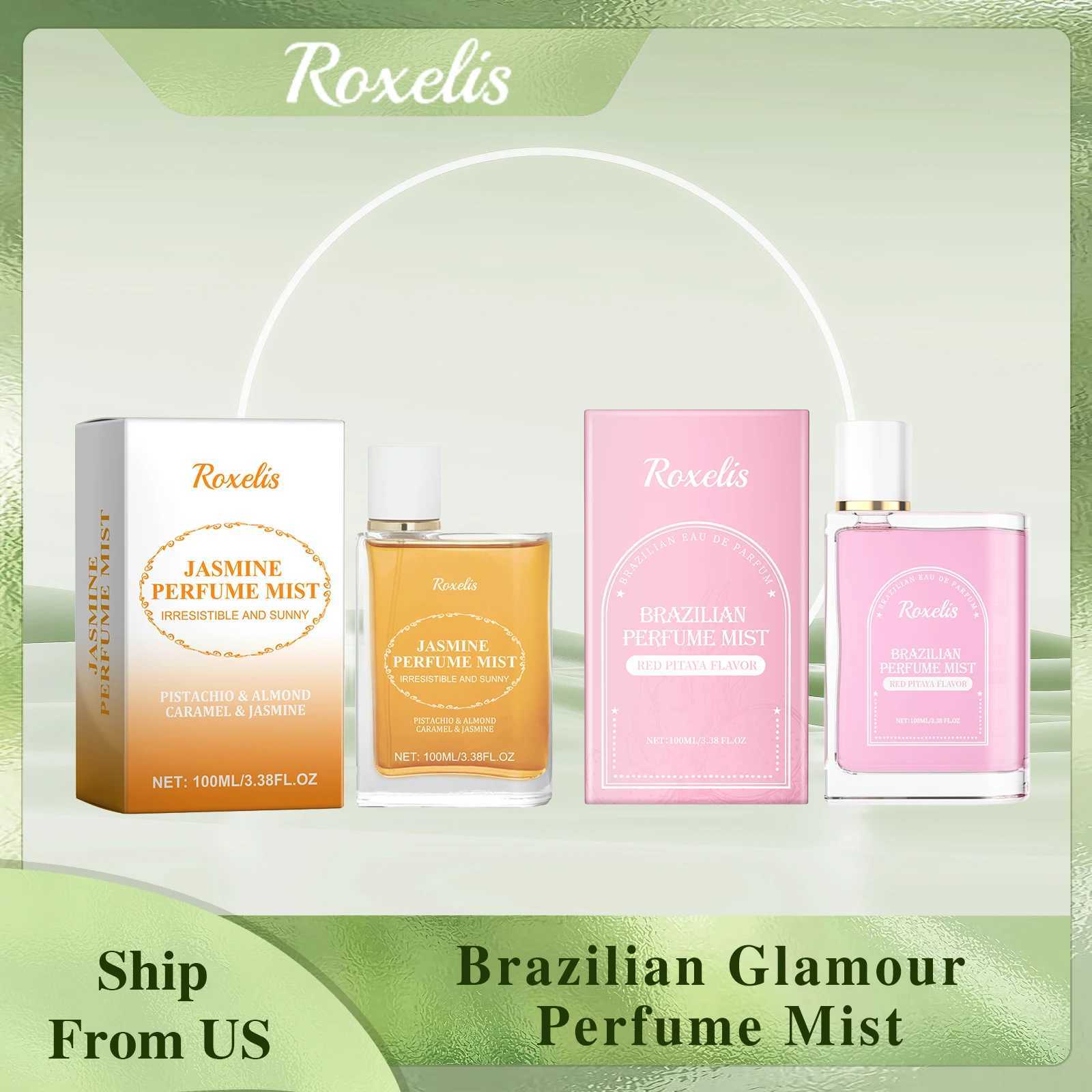 Roxelis 100ml Brazilian Style Perfume Light Fragrance Red Pitaya Jasmine Scent Fresh Long Lasting Aroma Dating Flirting PerfumeXJ250530