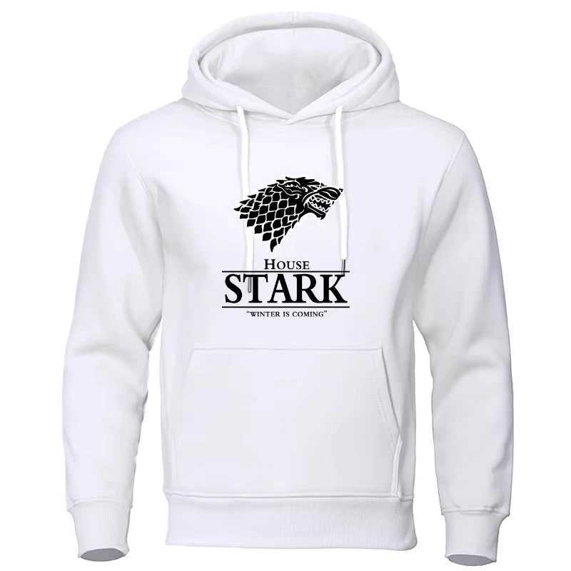 2025 House Stark Mens Printed Hoodie Hip-Hop Streetwear Casual Fashion Spring and Autumn Fashion Hooded Hoodie W250530