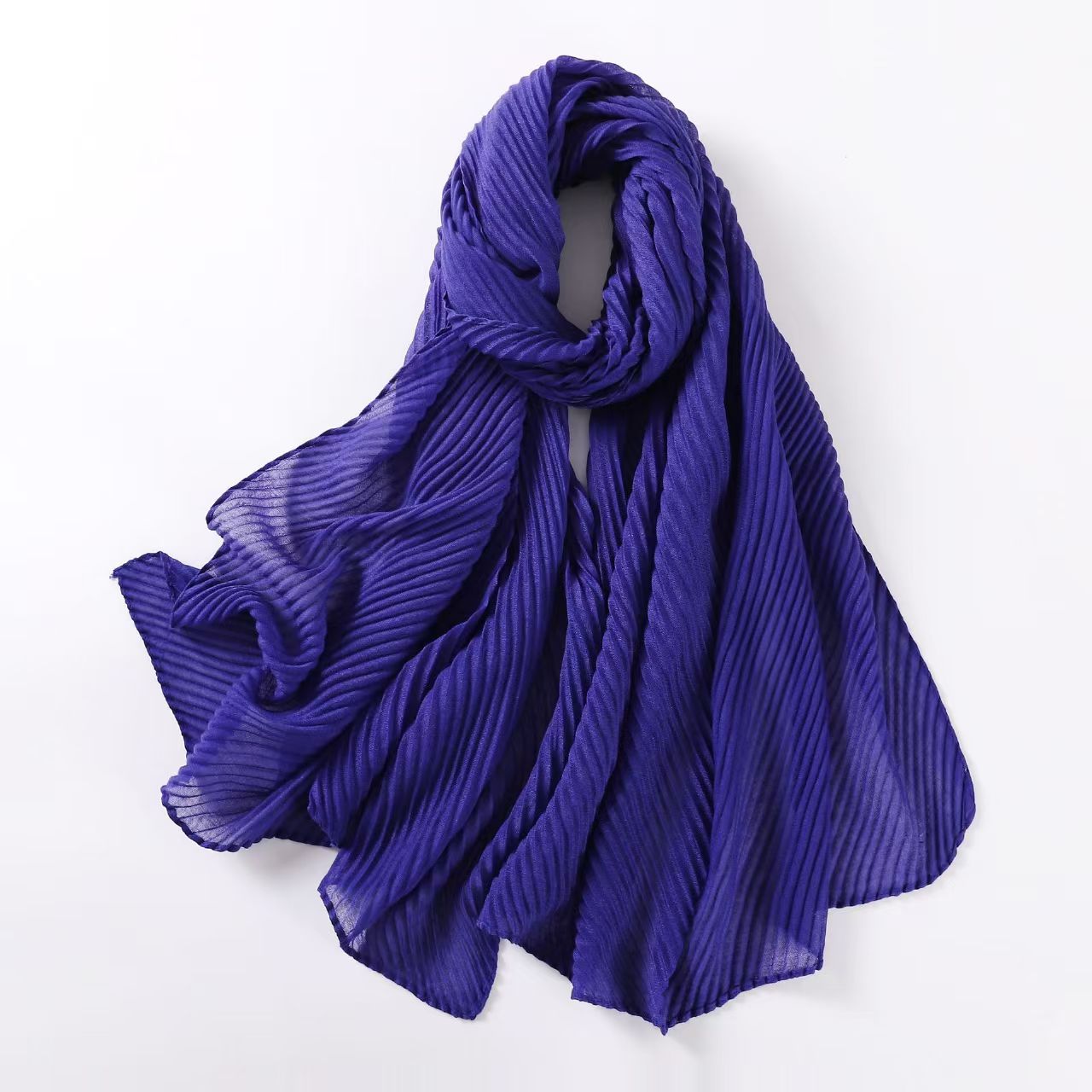 T840 cotton and linen pleated scarf Middle East Africa veil Hui scarf Malay headscarf